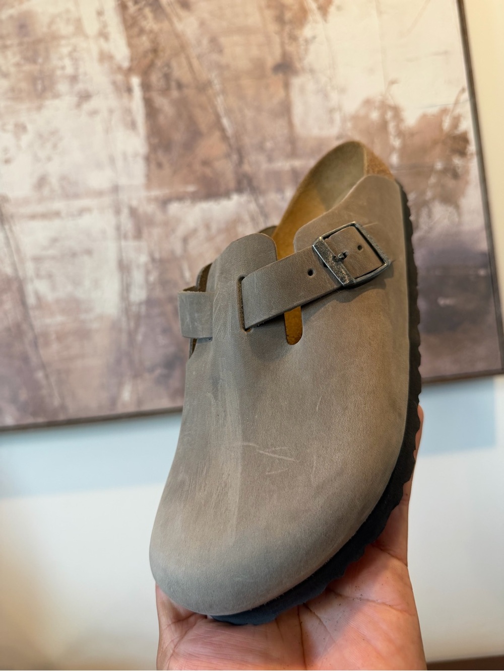 Birkenstock Boston Clogs Leather Size 39 - Picture 6 of 14